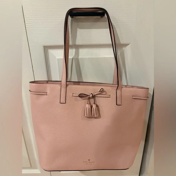 Kate Spade Blush Pink Tote with Tassels - Picture 1 of 8